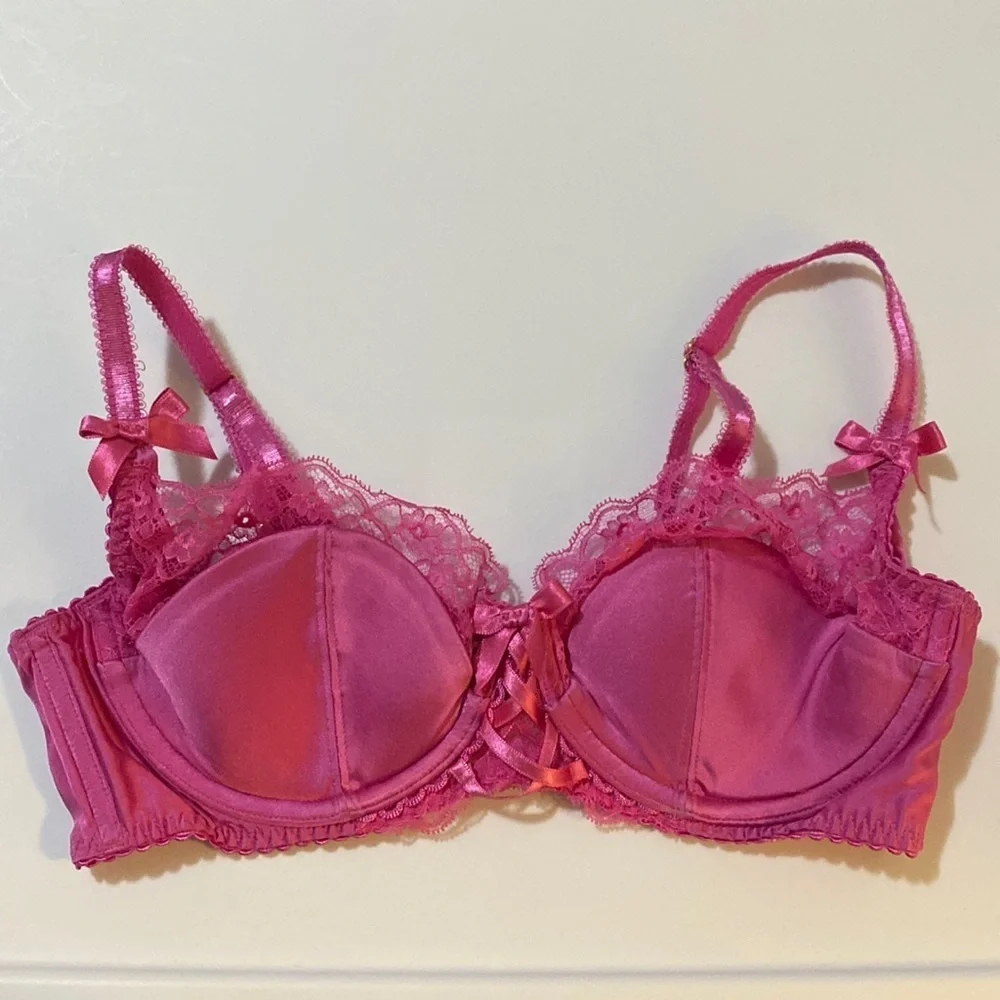 Agent Provocateur Ayla Pink Silk bra 34C